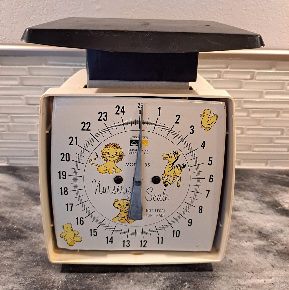 Vtg Hanson Baby Nursery Scale. Model 35